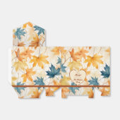 Elegante esdoorn laat dankbaar Thanksgiving hart Bedankdoosjes (Uitgevouwen)