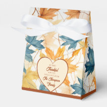 Elegante esdoorn laat dankbaar Thanksgiving hart