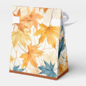 Elegante esdoorn laat dankbaar Thanksgiving hart Bedankdoosjes (Achterkant)