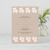 Elegante esdoornbladeren herfst bruiloft repetitie kaart (Staand voorkant)