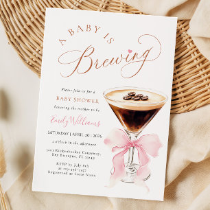 Elegante Espresso Baby is aan het brouwen Kaart