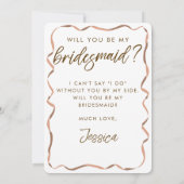 Elegante Espresso Martini Bruidsmeisje voorstel Ka (Achterkant)