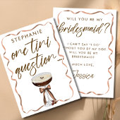 Elegante Espresso Martini Bruidsmeisje voorstel Ka