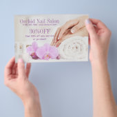 Elegante Esthetician SPA Nagelsalon Prijzenlijsten Flyer (Hand)