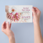 Elegante Esthetician SPA Nagelstudio Prijzenlijste Flyer (Hand)