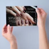 Elegante Esthetician SPA Nail Salon prijslijsten Flyer (Hand)