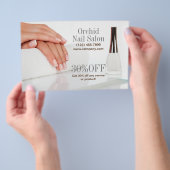 Elegante Esthetician SPA Nail Salon prijslijsten Flyer (Hand)