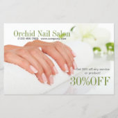 Elegante Esthetician SPA Nail Salon prijslijsten Flyer (Voorkant)