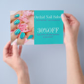 Elegante Esthetician SPA Nail Salon prijslijsten Flyer (Hand)