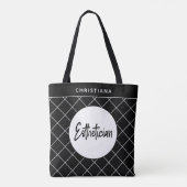 Elegante estheticus Beautician gepersonaliseerd Tote Bag (Achterkant)