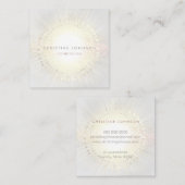 elegante estheticus vierkante visitekaartje (Voorkant / Achterkant)