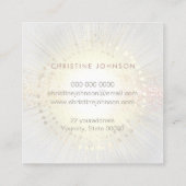 elegante estheticus vierkante visitekaartje (Achterkant)