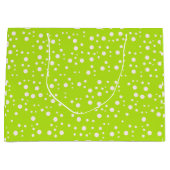 Elegante esthetische groene geschenkzak groot cadeauzakje (Voorkant)