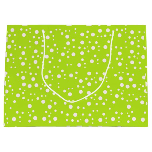 Elegante esthetische groene geschenkzak groot cadeauzakje (Voorkant)