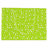 Elegante esthetische groene geschenkzak groot cadeauzakje (Achterkant)