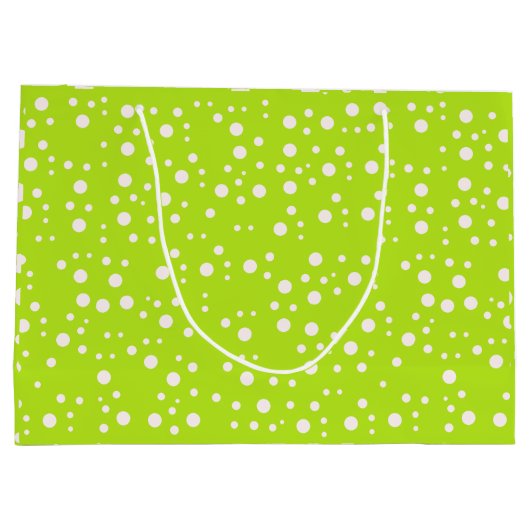 Elegante esthetische groene geschenkzak groot cadeauzakje (Achterkant)