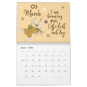 Elegante esthetische mooie affirmaties 2025 kalender (Mar 2026)