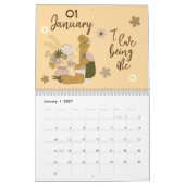 Elegante esthetische mooie affirmaties 2025 kalender (Jan 2027)