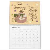 Elegante esthetische mooie affirmaties 2025 kalender (Feb 2027)