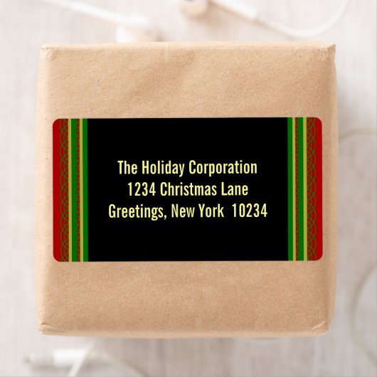 Elegante etiketten van het Terugkeeradres van de K (Insitu)