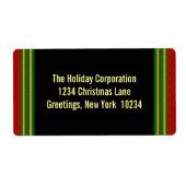 Elegante etiketten van het Terugkeeradres van de K (Voorkant)