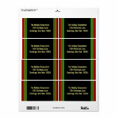 Elegante etiketten van het Terugkeeradres van de K (Full Sheet)