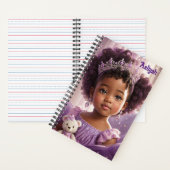 Elegante etnische Paarse prinses Notitieboek (Binnen)