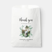 Elegante Eucalyptus blad foto bruiloft dank u Bedankzakje (Voorkant)