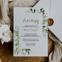 Elegante Eucalyptus Blad groen Laten we feesten