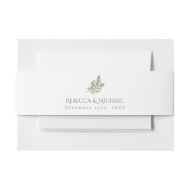 Elegante Eucalyptus Bladblad bruiloft Uitnodigingen Wikkel