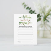 Elegante Eucalyptus Bladgroen Emmerlijst Kaarten (Staand voorkant)