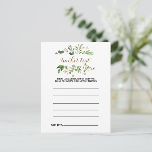 Elegante Eucalyptus Bladgroen Emmerlijst Kaarten (Staand voorkant)