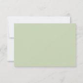 Elegante Eucalyptus Bladgroen RSVP Menu Keuze (Achterkant)