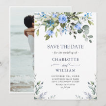 Elegante Eucalyptus Blauwe Rozen Bloemen Bruiloft
