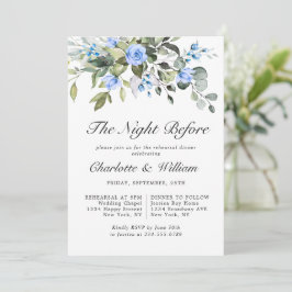 Elegante Eucalyptus Blauwe Rozen PROEFHuwelijksdin Kaart