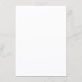 Elegante Eucalyptus Blush Rozen Bruiloft Menu (Achterkant)