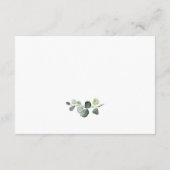 Elegante Eucalyptus Boheemse bruiloft Informatiekaartje (Achterkant)