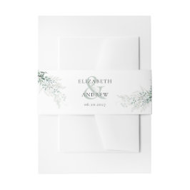 Elegante Eucalyptus Boho bruiloft Uitnodigingen Wikkel