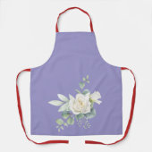 Elegante eucalyptus botanische All-Over Print Scho Schort (Voorkant)