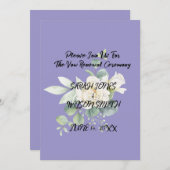 Elegante eucalyptus botanische flat dank u kaart (Voorkant / Achterkant)