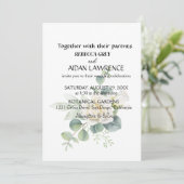 Elegante eucalyptus botanische foto kaart (Staand voorkant)