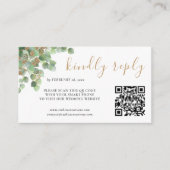 Elegante Eucalyptus Botanische Groene Plantengroei Informatiekaartje (Voorkant)