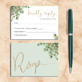 Elegante Eucalyptus Botanische Groenvoorziening Go RSVP Kaartje