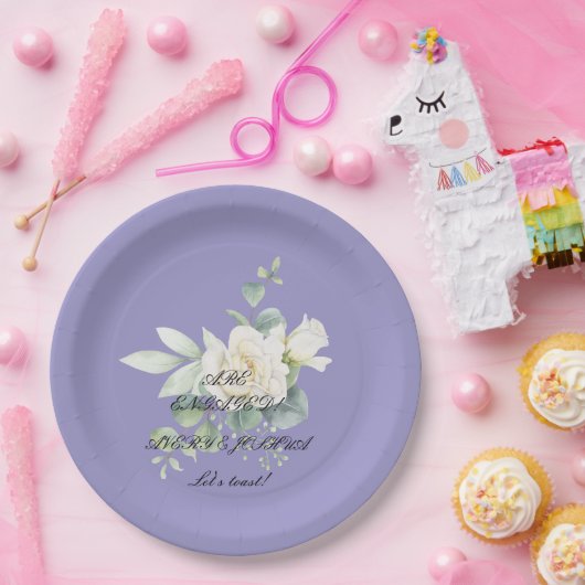 Elegante eucalyptus botanische papier Bord (Feest)