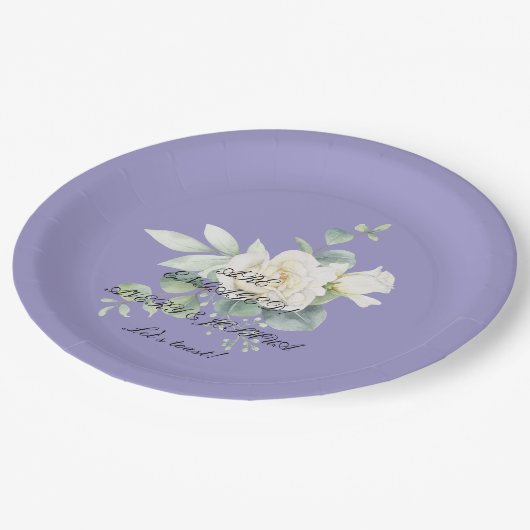 Elegante eucalyptus botanische papier Bord (Gekanteld)