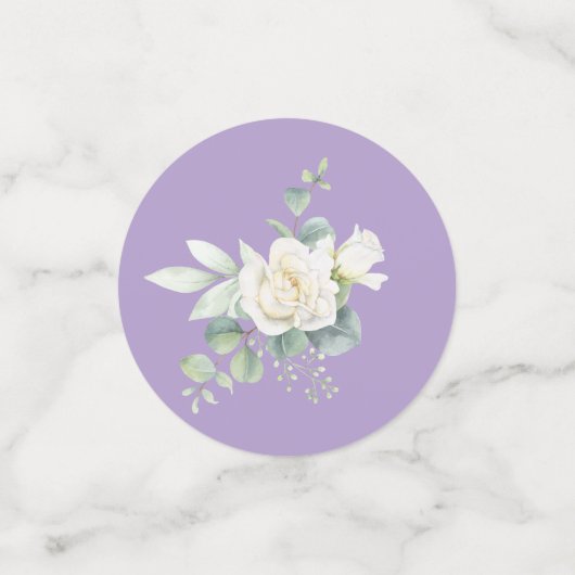 Elegante eucalyptus botanische tafel Confetti (Kleine voorkant)