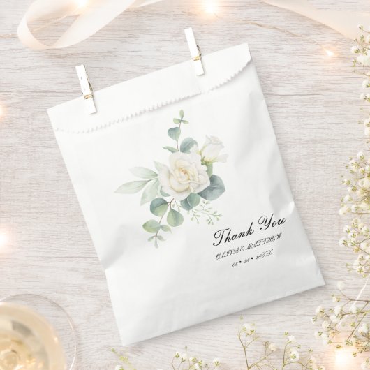 Elegante eucalyptus botanische zomerbruiloft bedankzakje (Geknipt)