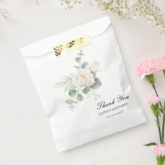 Elegante eucalyptus botanische zomerbruiloft bedankzakje (Gezegeld)