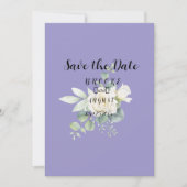 Elegante eucalyptus botanische zomerbruiloft save the date (Voorkant)