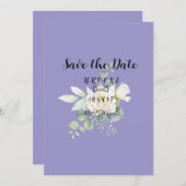 Elegante eucalyptus botanische zomerbruiloft save the date (Voorkant / Achterkant)